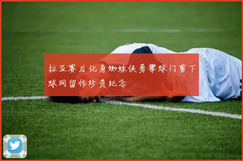 拉亚赛后化身蜘蛛侠勇攀球门剪下球网留作珍贵纪念
